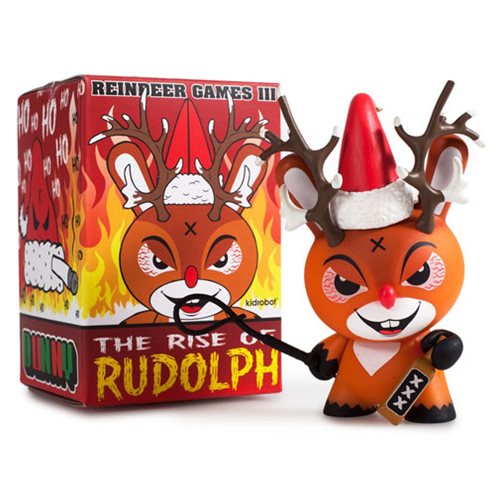 Kidrobot Frank Kozik Reindeer Games III: Rise of Rudolph Holiday Dunny 3-Inch Vinyl Figure